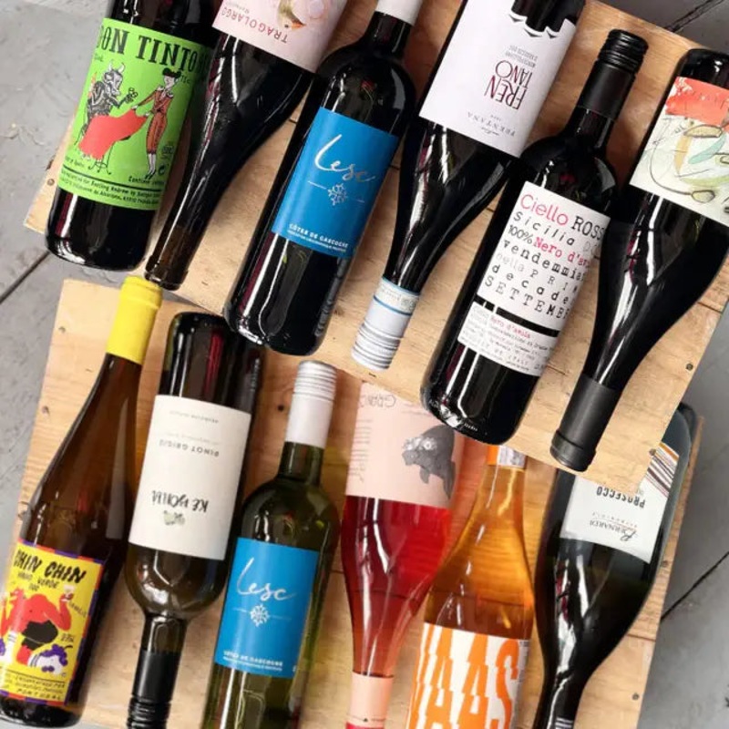 12 bottle mixed wine case